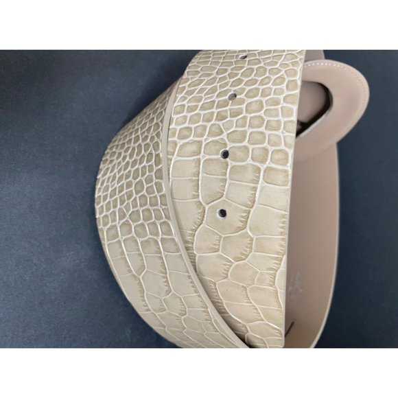 Anthropologie B-Low The Belt Women\'s Tan Maura Croc Leather Belt Size Small NEW main image 4